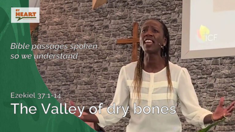 Lady reciting the valley of dry bones