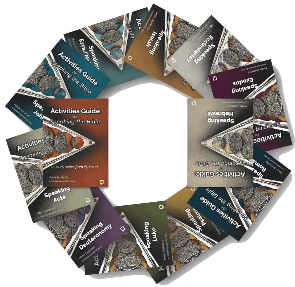 By Heart sucht christliche Autoren Ein Kreis aus zwölf verschiedenen Aktivitätsratgebern, für die By Heart christliche Autoren sucht.